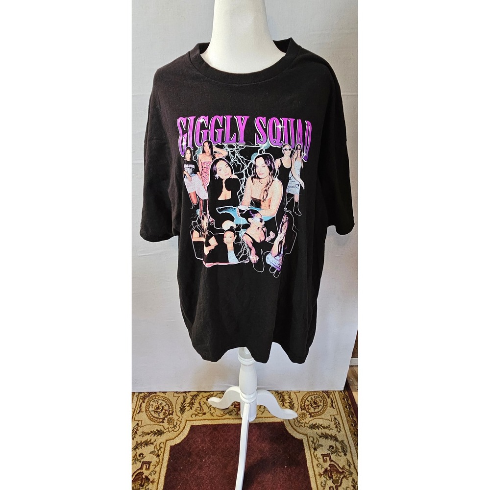 Giggly Squad 2024-25 Tour T-Shirt Paige DeSorbo Hannah Berner Black 3XL 1301